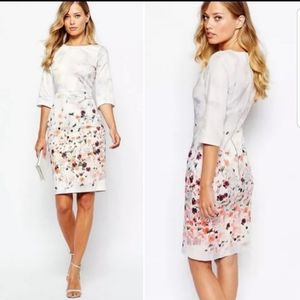 Closet London 3/4 Sleeve Midi Floral Dress Size 6
